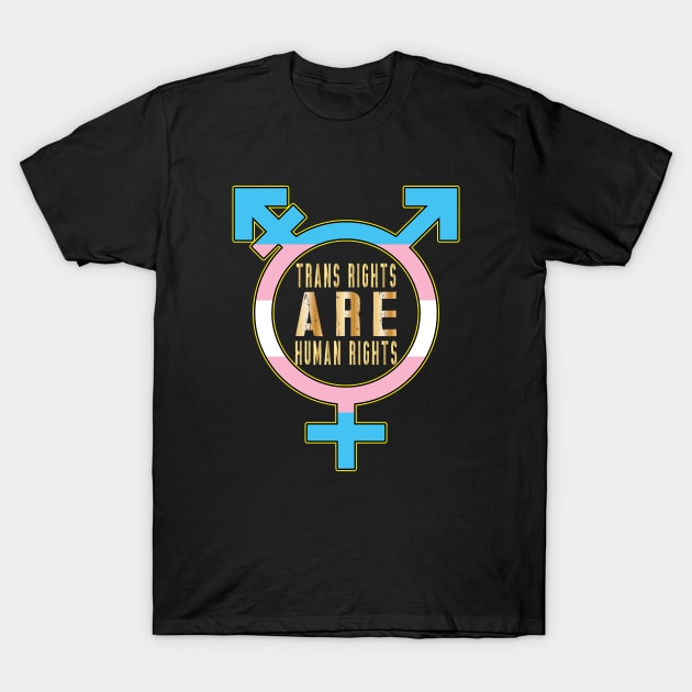 Trans Rights Are Human Rights T-Shirt by ArticArtac